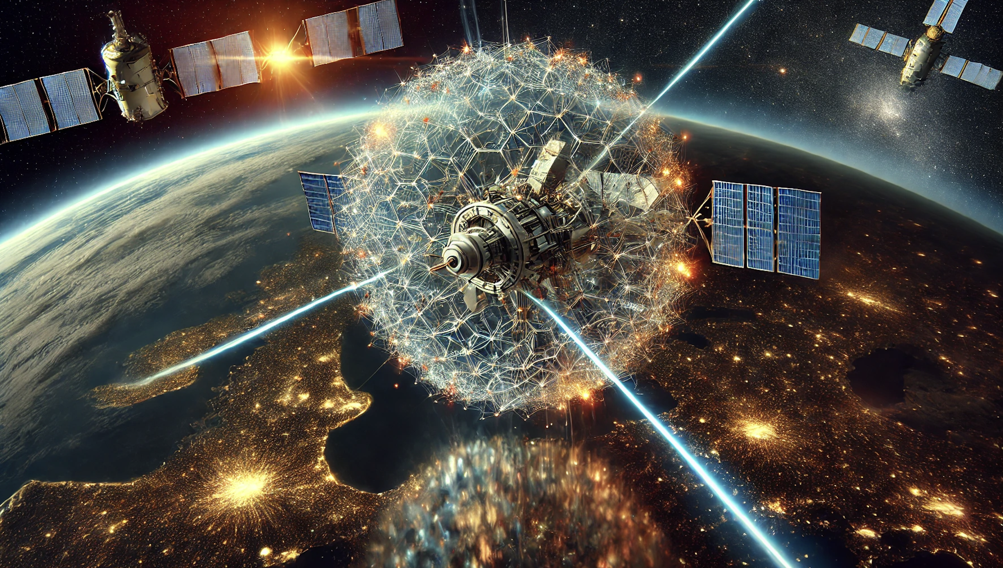 Artistic vision of OMPSA shielding spacecraft